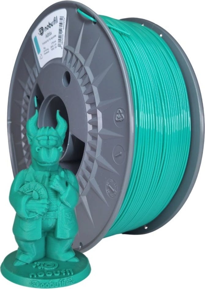 Nobufil ABSx Filament 1kg, Industrial Turquoise