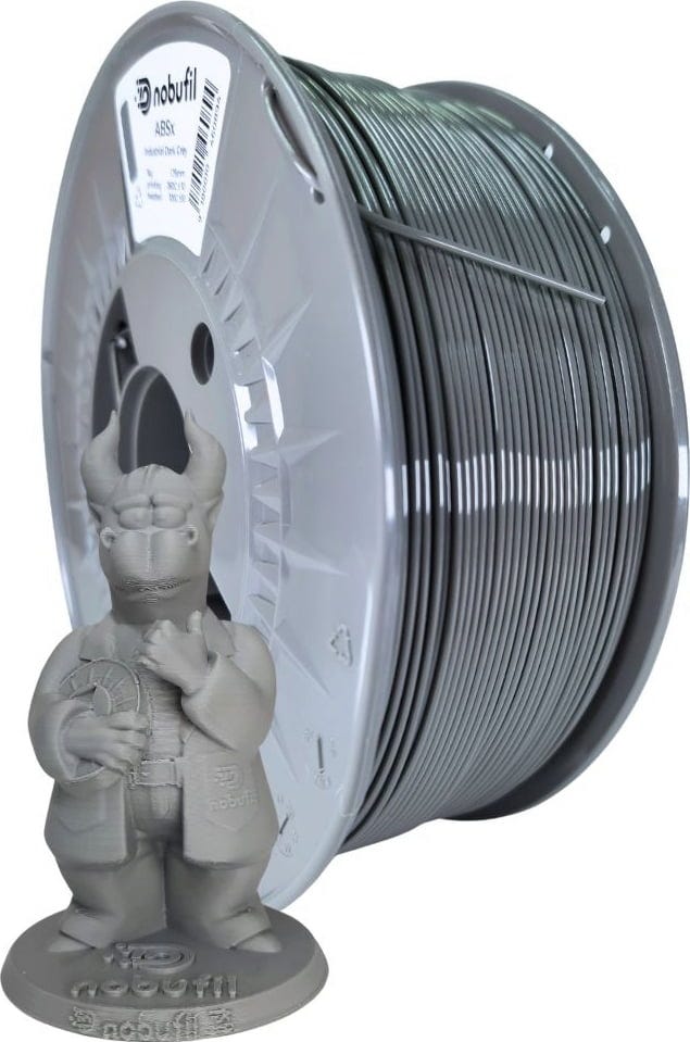 Nobufil ABSx Filament 1kg, Industrial Dark Grey