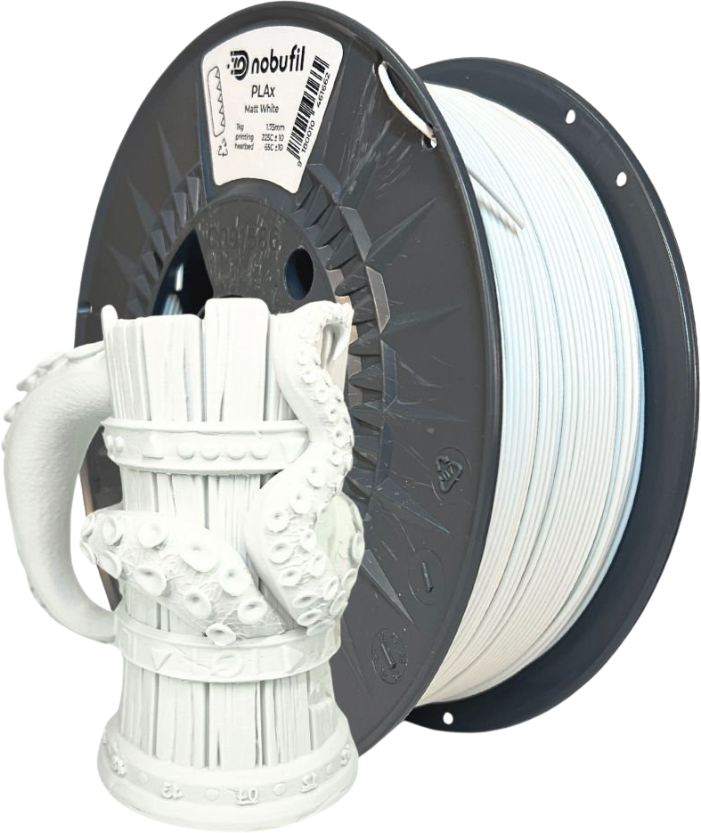 Nobufil PLAx Filament 1kg, Matt White