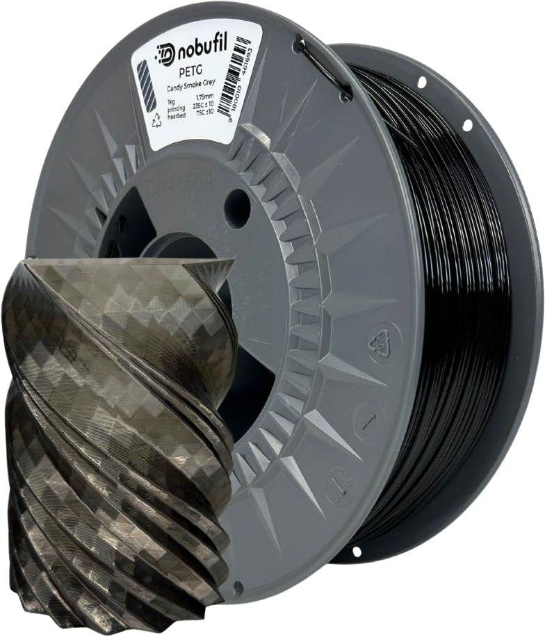 Nobufil PETG Filament 1kg, Candy Smoke Grey