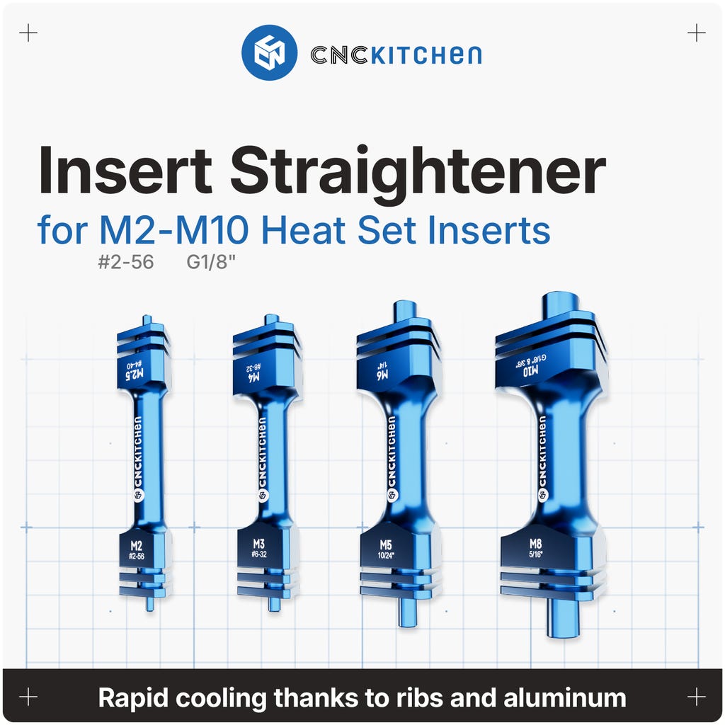 CNC Kitchen Insertion Aid for Threaded Inserts Set - 3DJake International