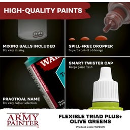 Warpaints Fanatic: Olive Greens Flexible Triad PLUS+