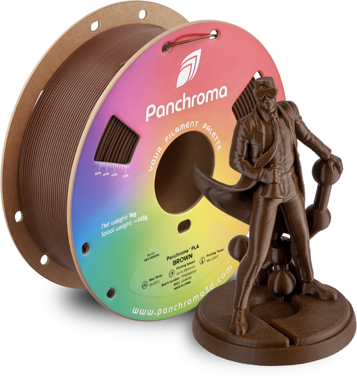Polymaker Panchroma PLA Filament 1kg, Brown