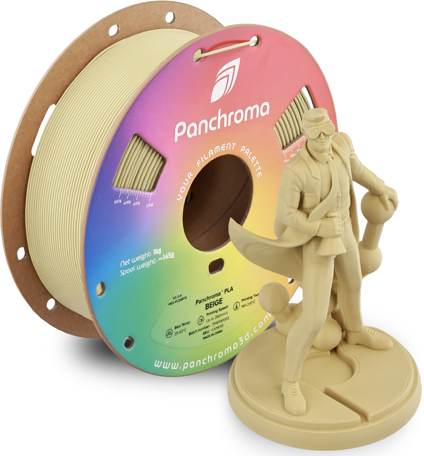 Polymaker Panchroma PLA Filament 1kg, Beige