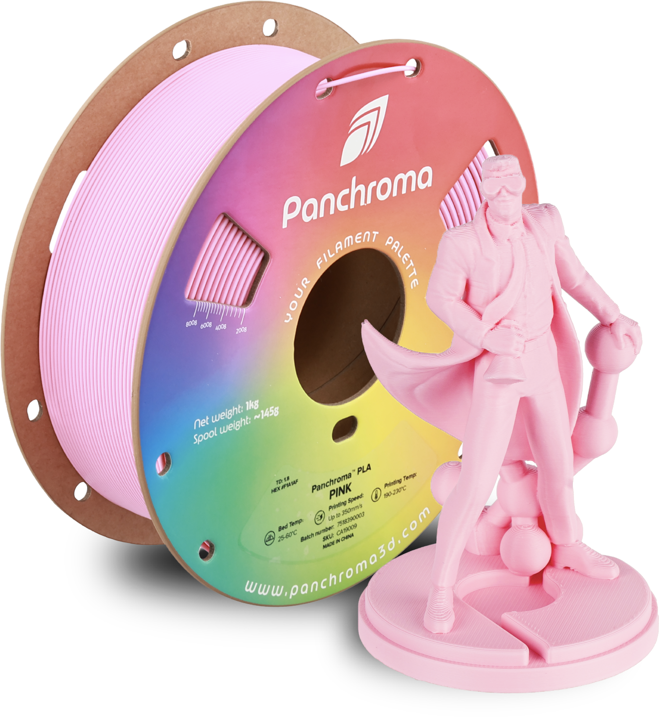 Polymaker Panchroma PLA Filament 1kg, Pink