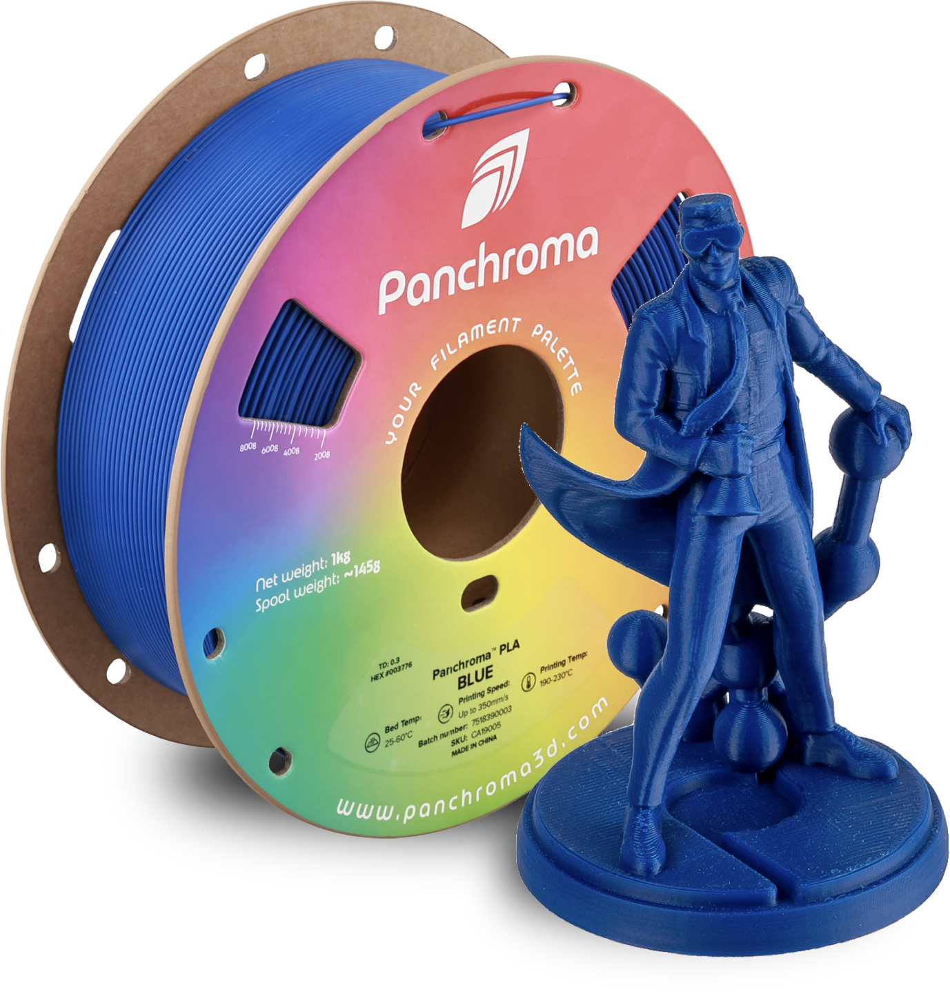 Polymaker Panchroma PLA Filament 1kg, Blue