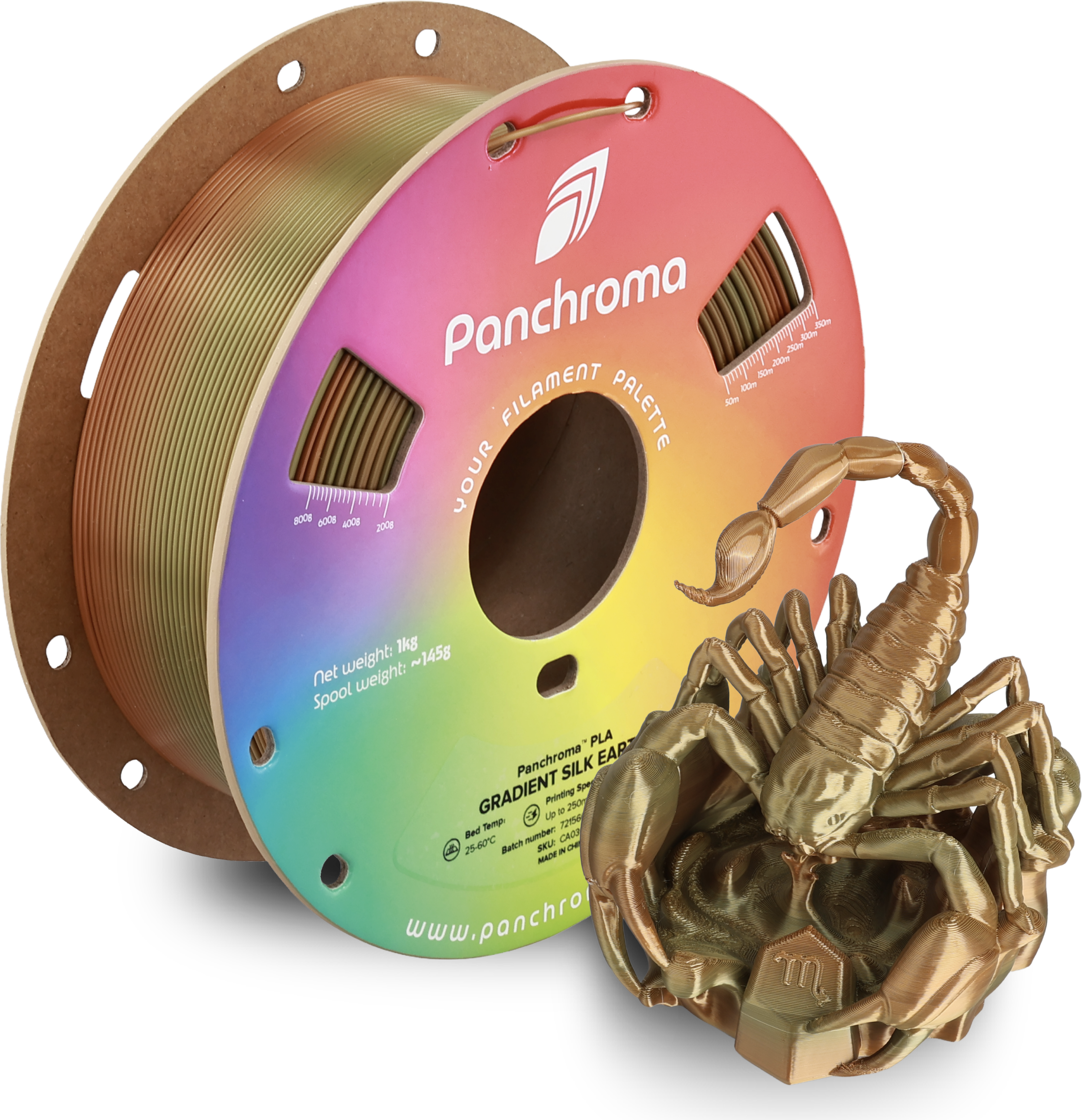 Polymaker Panchroma PLA Gradient Silk Filament 1kg, Earth