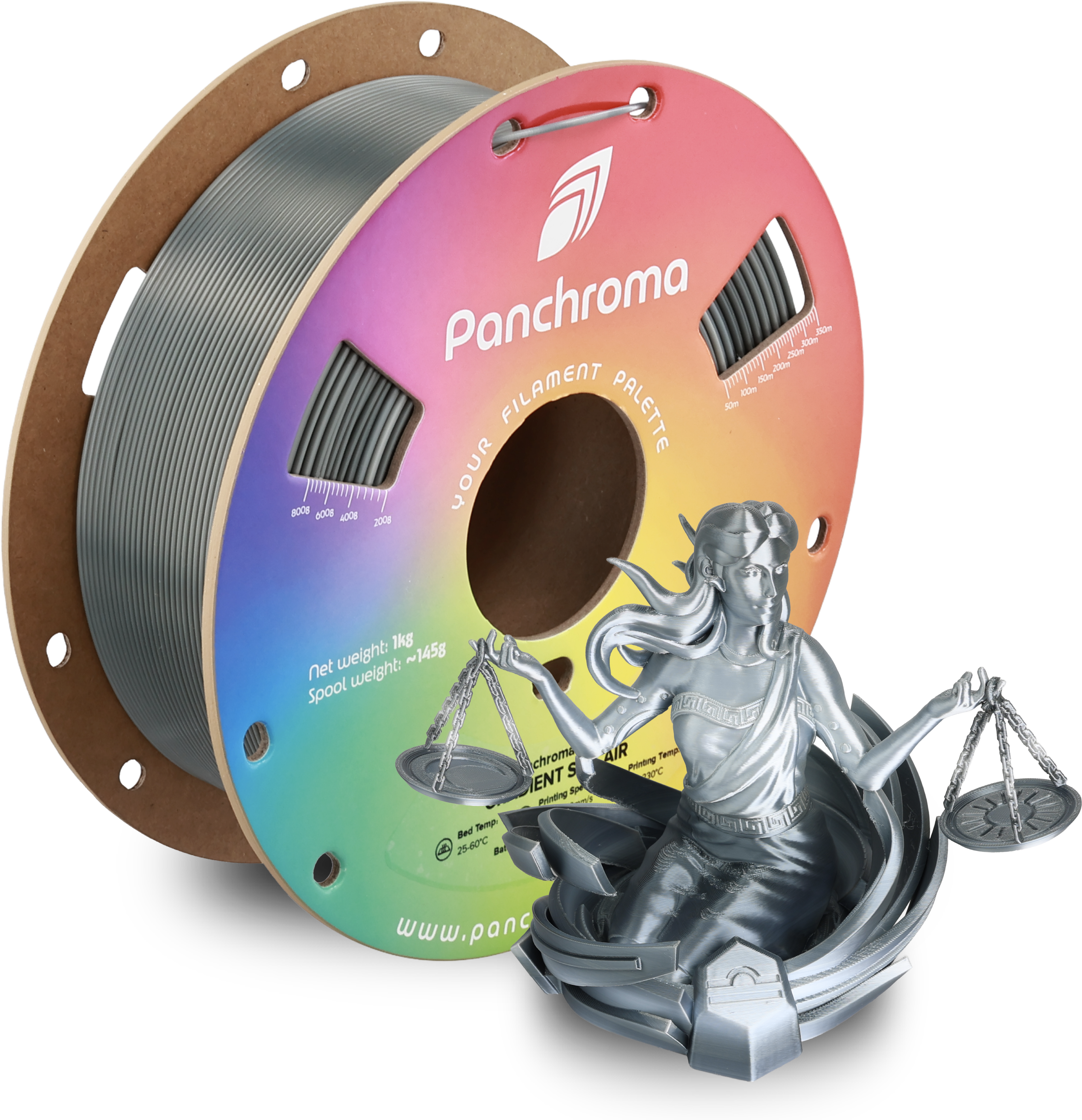 Polymaker Panchroma PLA Gradient Silk Filament 1kg, Air