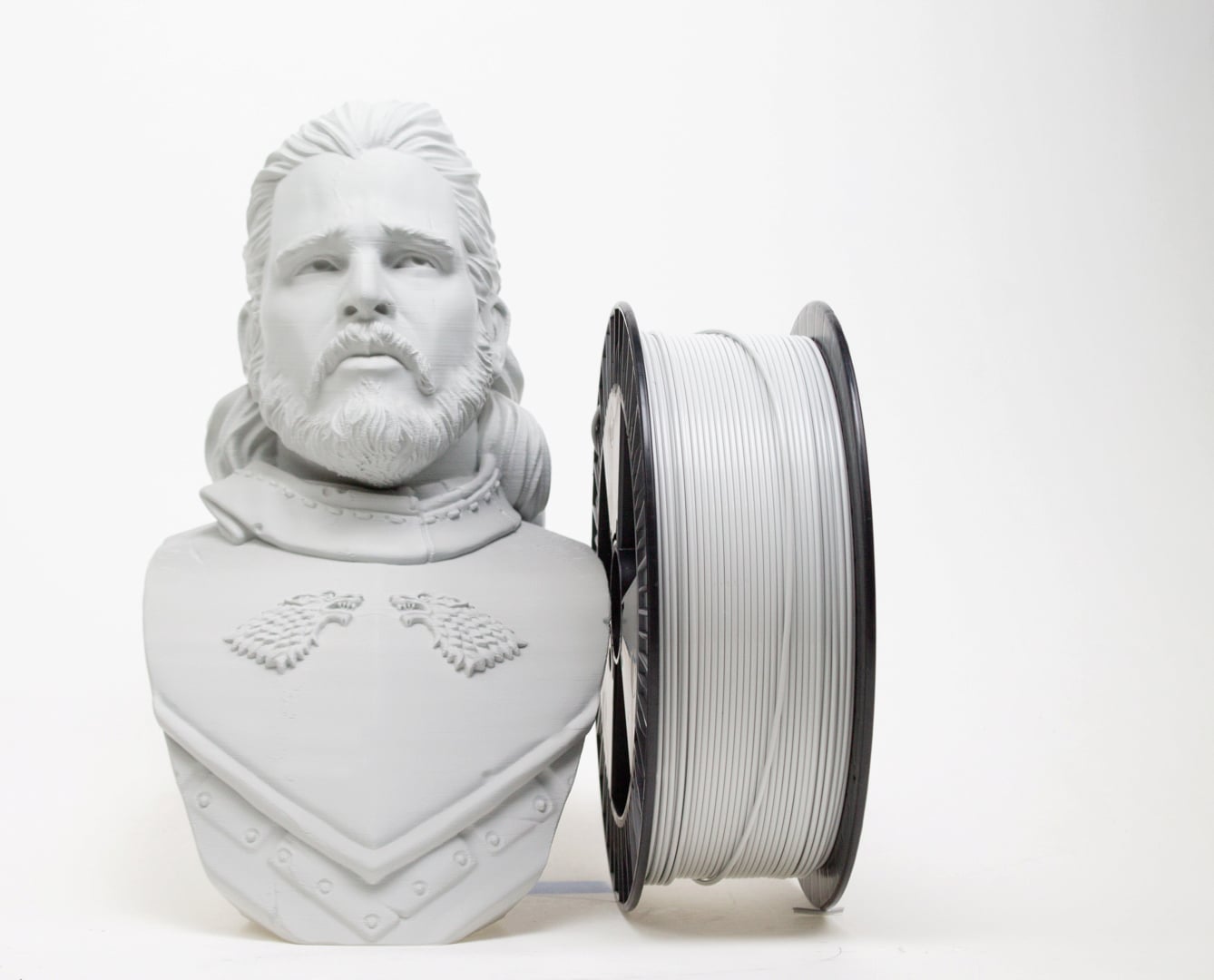 Spectrum PLA Premium Light Grey 1,75 Mm – Filamento Per Stampante 3D, 1 Kg, Biodegradabile, Alta Qualità, Prodotto In EU