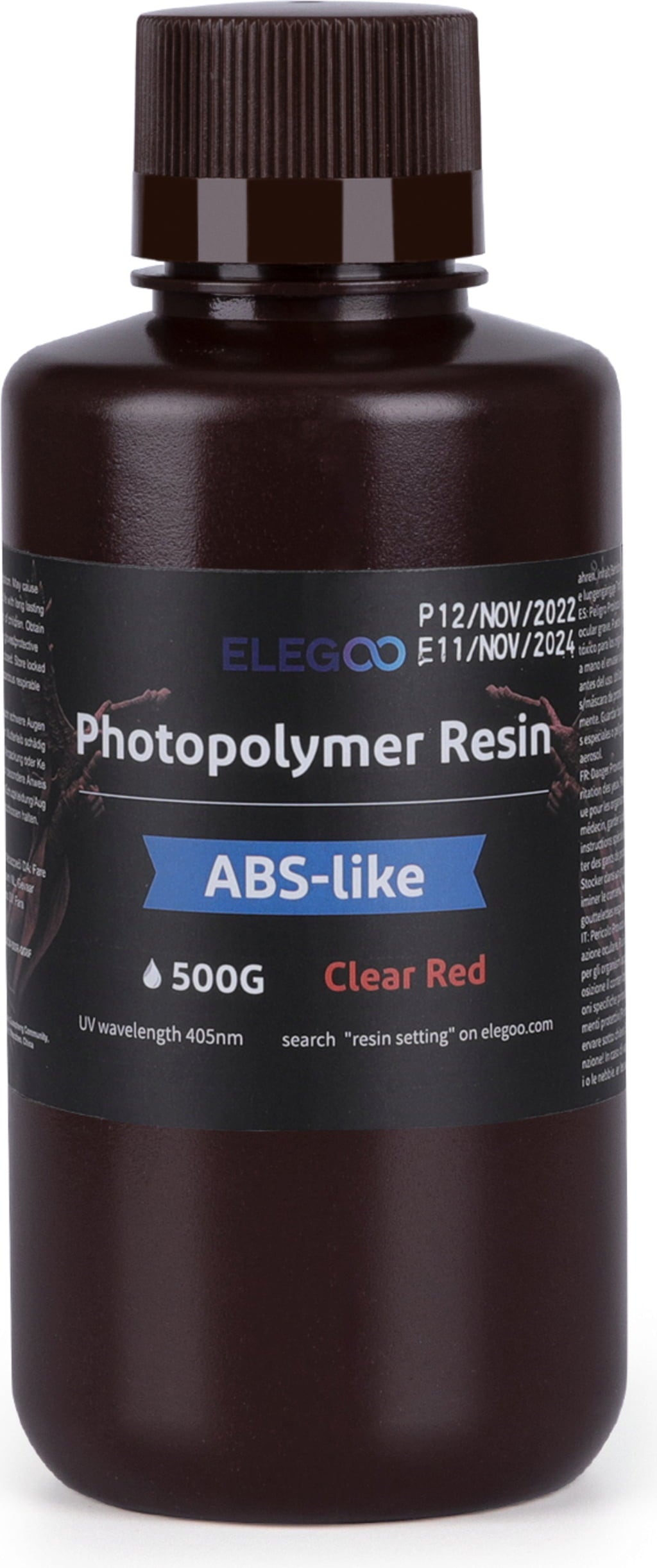 Elegoo ABS-like Resin Clear Red - 3DJake UK