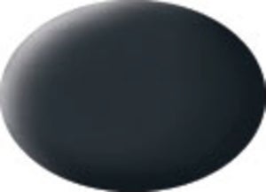 Peinture Revell Aqua Anthracite Grey Matt 18 Ml - Pour Maquettes, Finition Mate, Qualité Aquarelle, Référence RV36109
