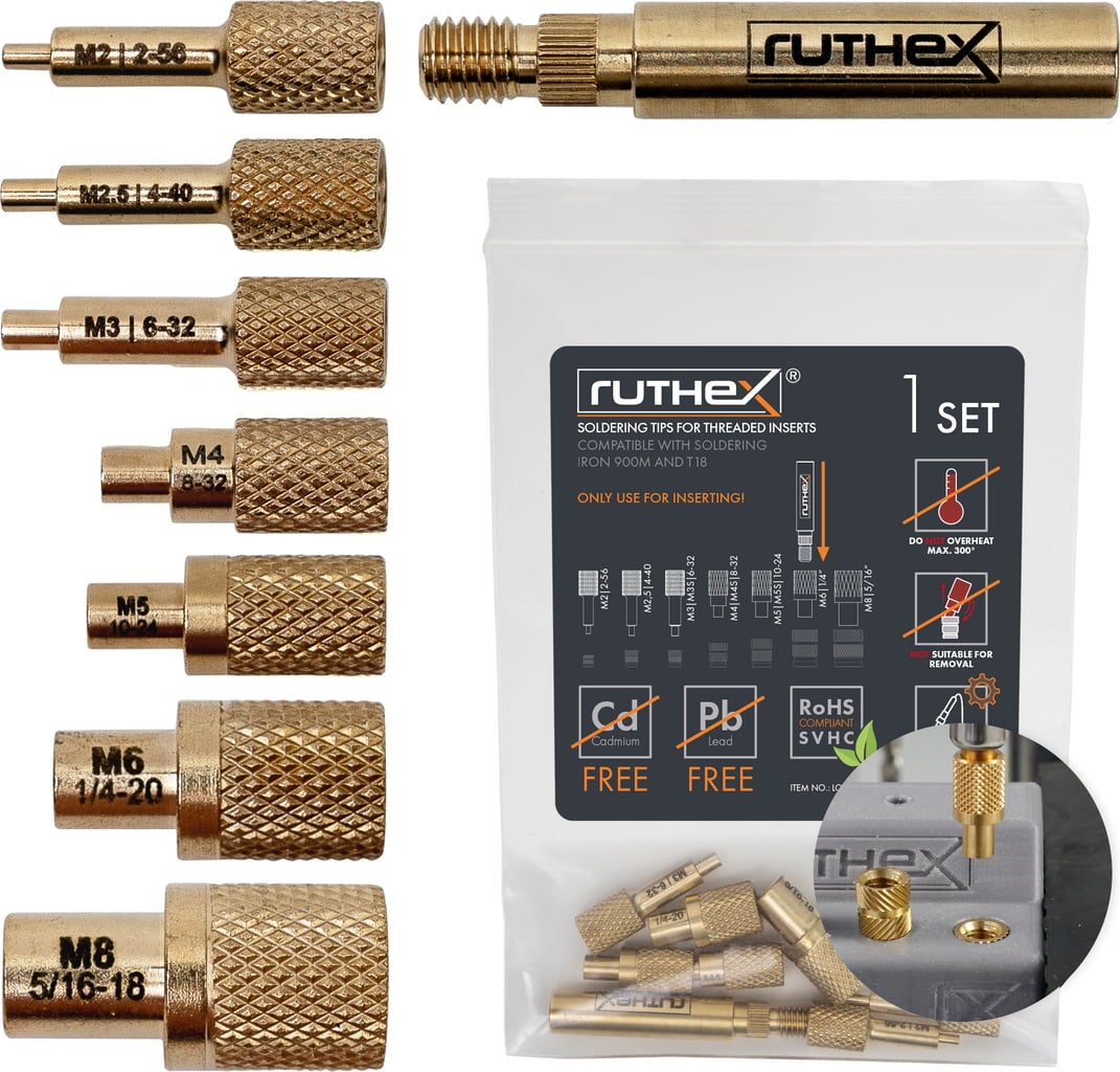 3-Piece Soldering Iron Tip Set Kit - 2mm Replacement Tips For Soldering Gun (TOPEX TPX44E004)
