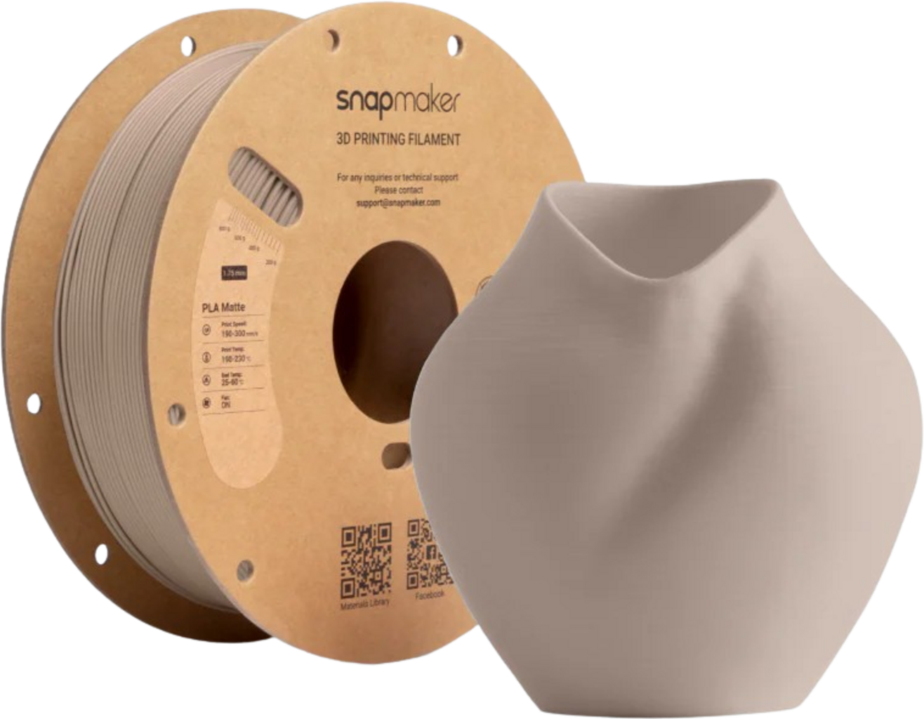 Snapmaker Matte PLA Latte Brown (RFID) - 3DJake International