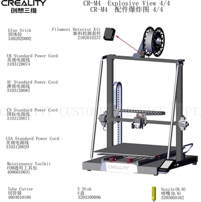 Spare Parts for Creality CR-M4